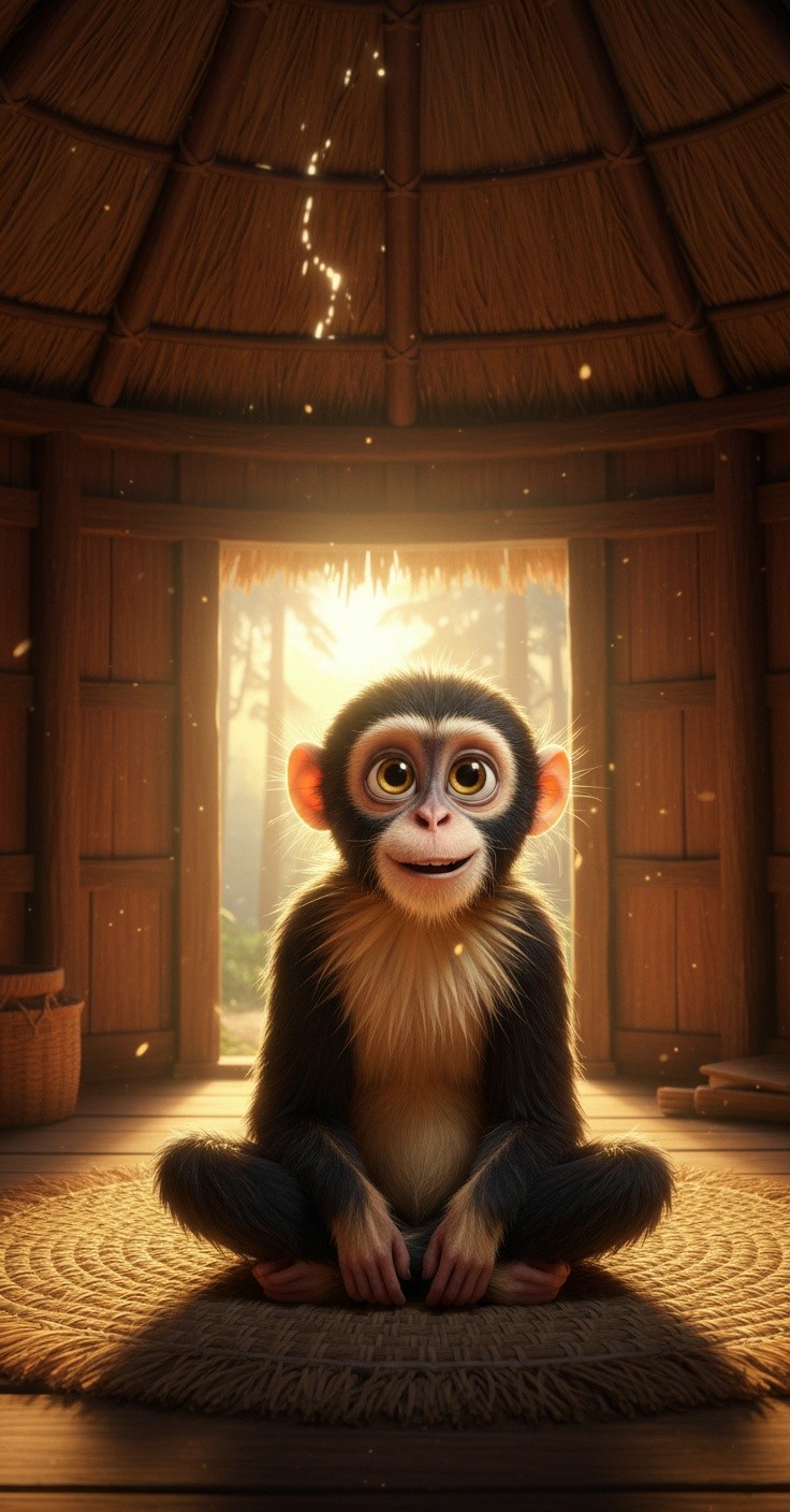 A Cute Monkey's New Baby Brother
