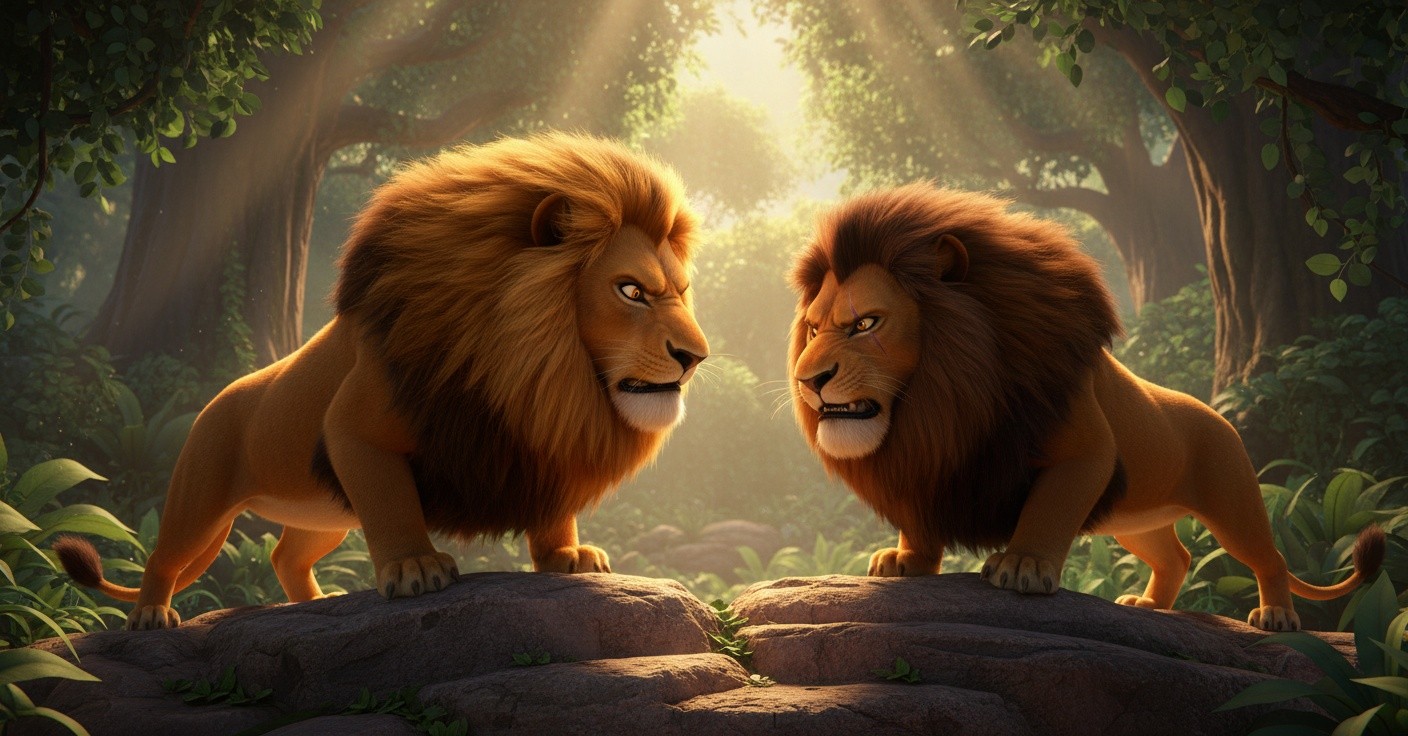 चतुर खरगोश और घमंडी शेर की कहानी