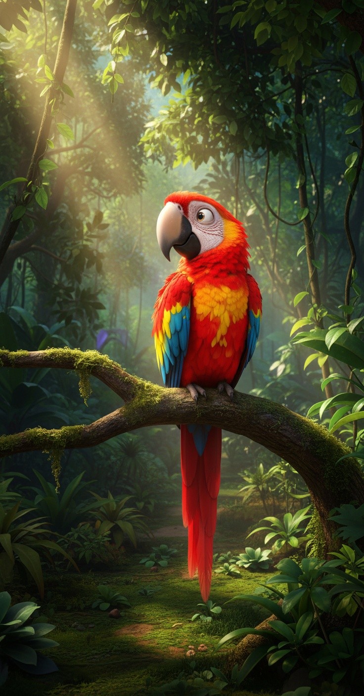 বনের নায়ক: টিয়া ও কাকাতুয়া