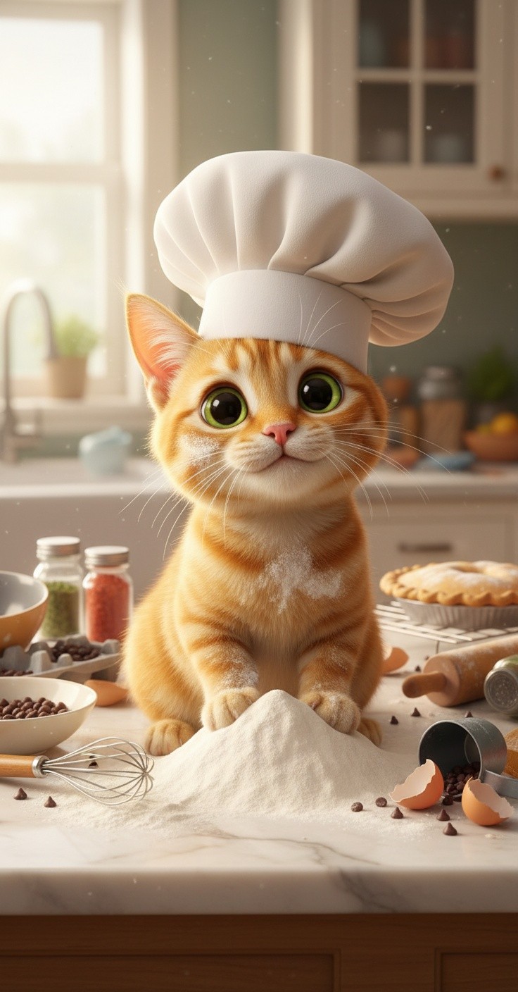 Gourmet Cat's Wild Kitchen Adventure!