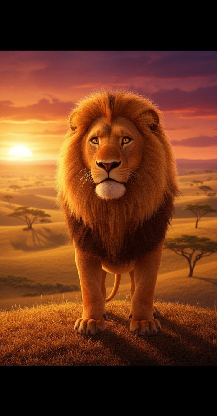 Epic Lion Showdown for Breakfast!