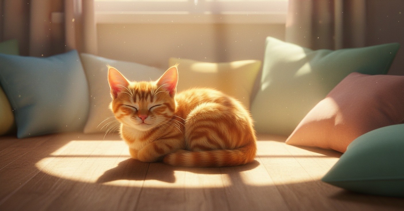 The Catnap Chronicles: Kiko and Shadow's Pursuit of Comfort