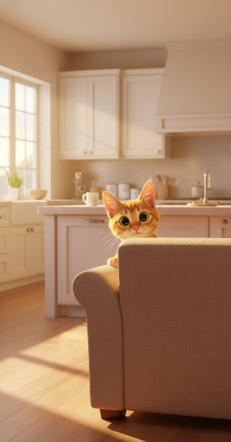 Le Chaton Curieux et l'Aventure du Frigo