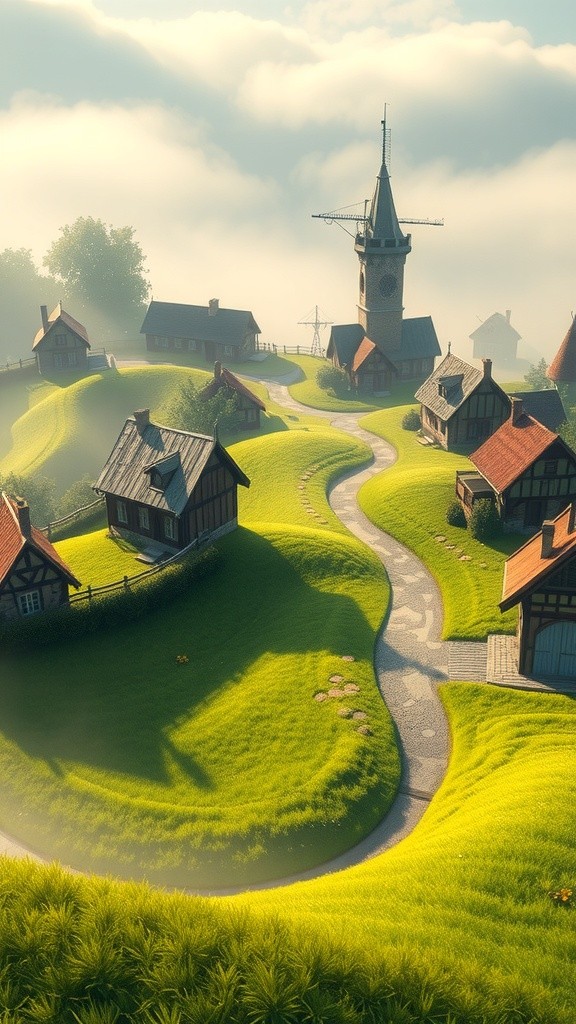 गाँव की सुकून भरी सुबह