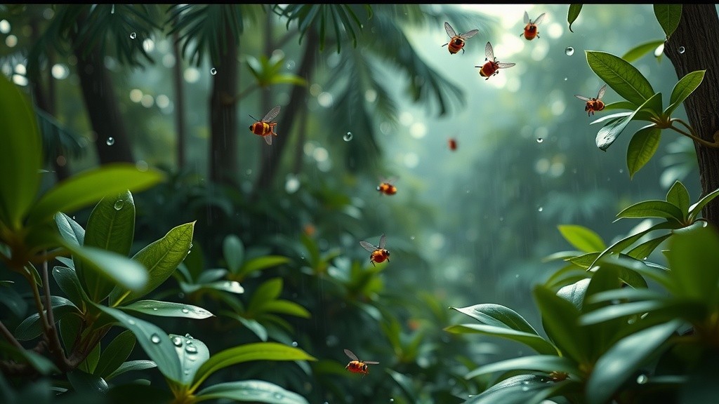 Playful Monkeys in the Rainforest