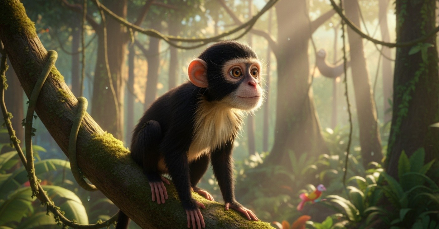 Munna Bandar ki Chay Ki Dukan aur Sher ka Gussee