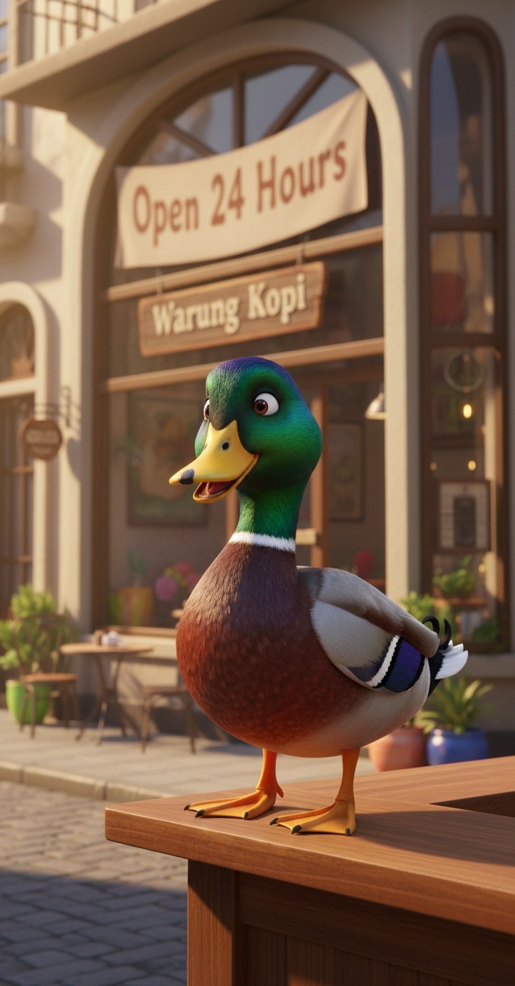 Ayam Buka Warung Kopi Unik 24 Jam