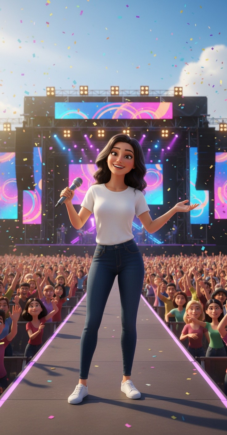 Transform Dua Lipa's T-Shirt: Minecraft Creeper Face Integration