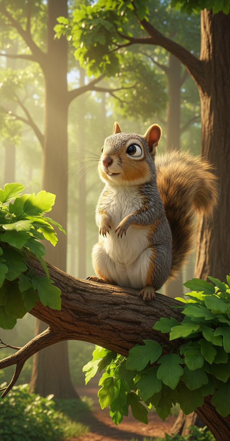 The Tale of Acorn: A Charming Squirrel Adventure
