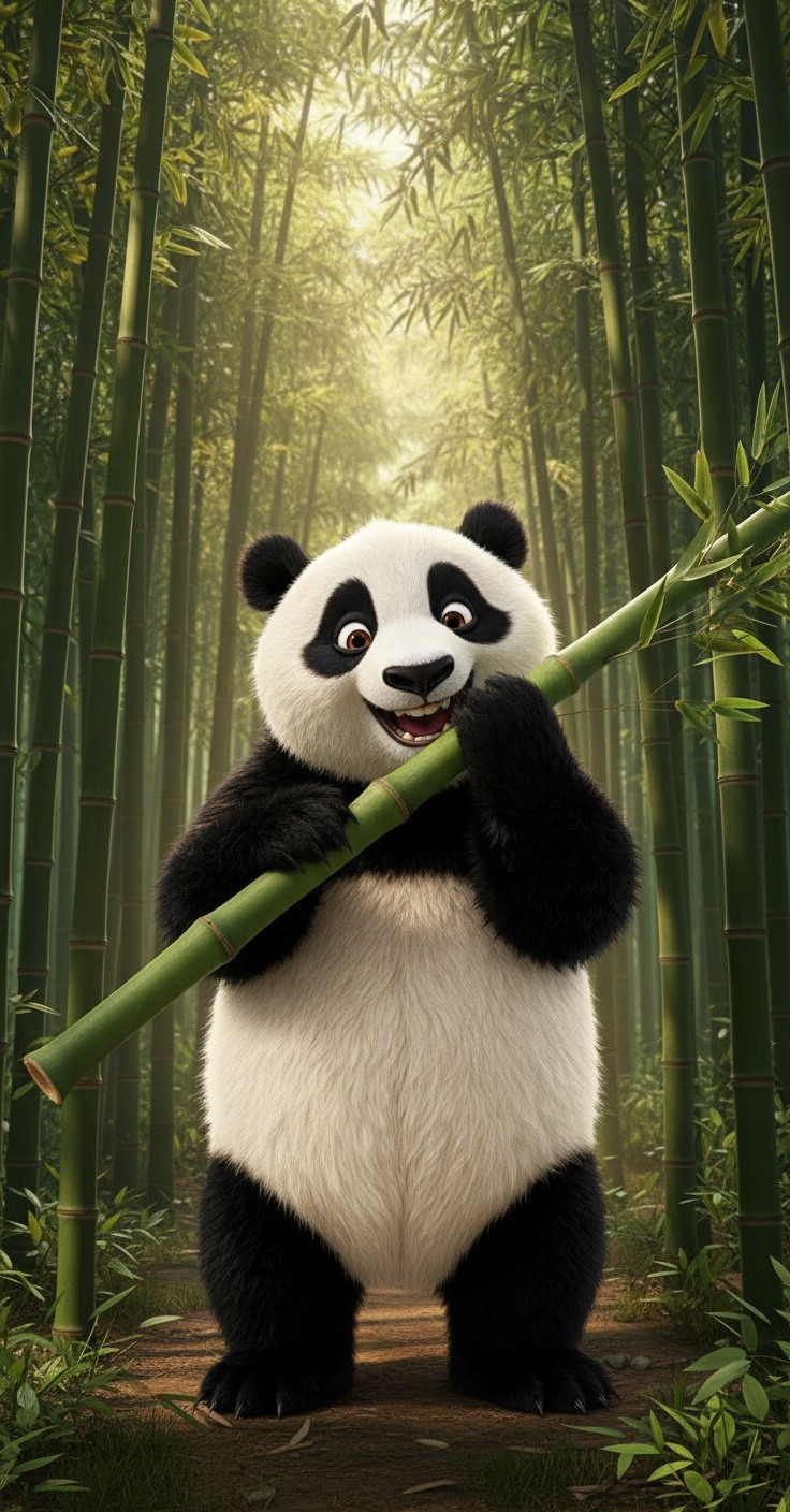 Panda Lapar di Hutan Bambu!