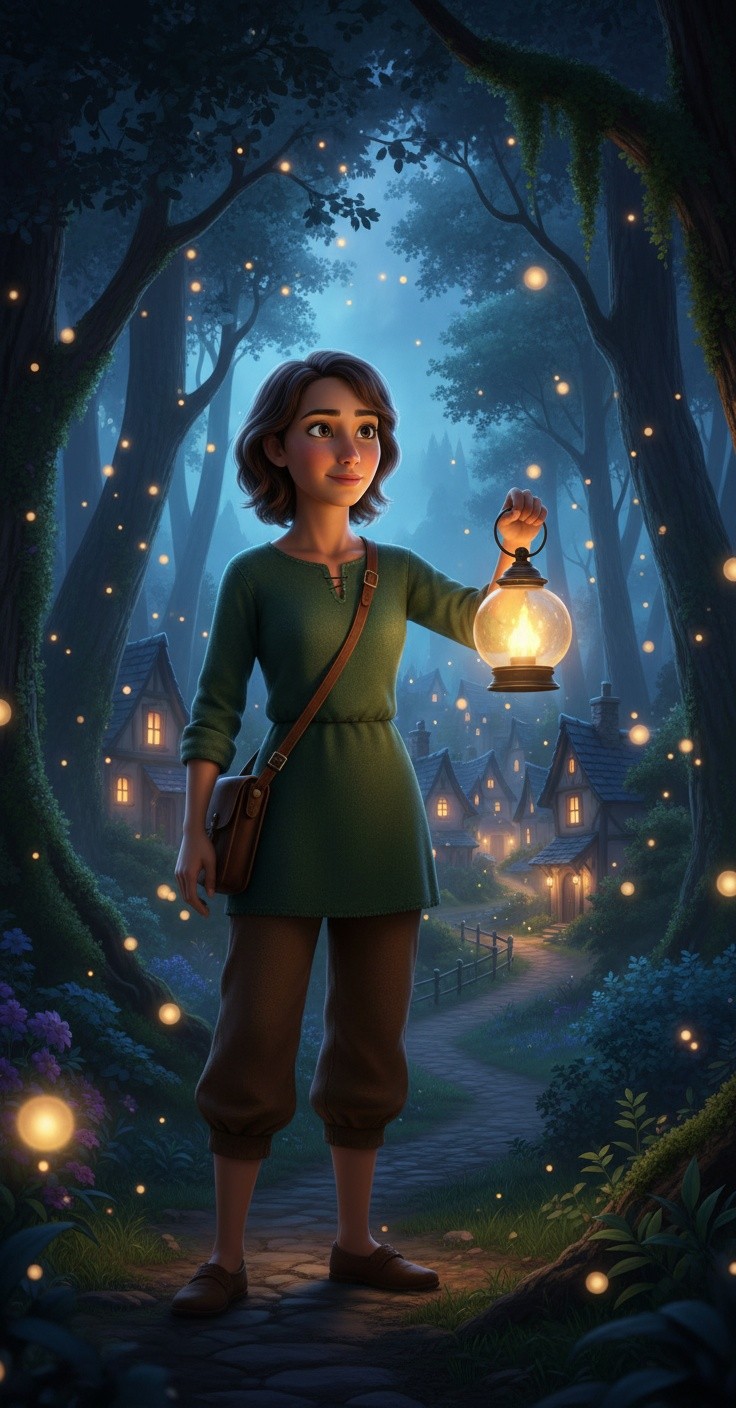 Liora and the Forest Lantern: A Journey of Courage