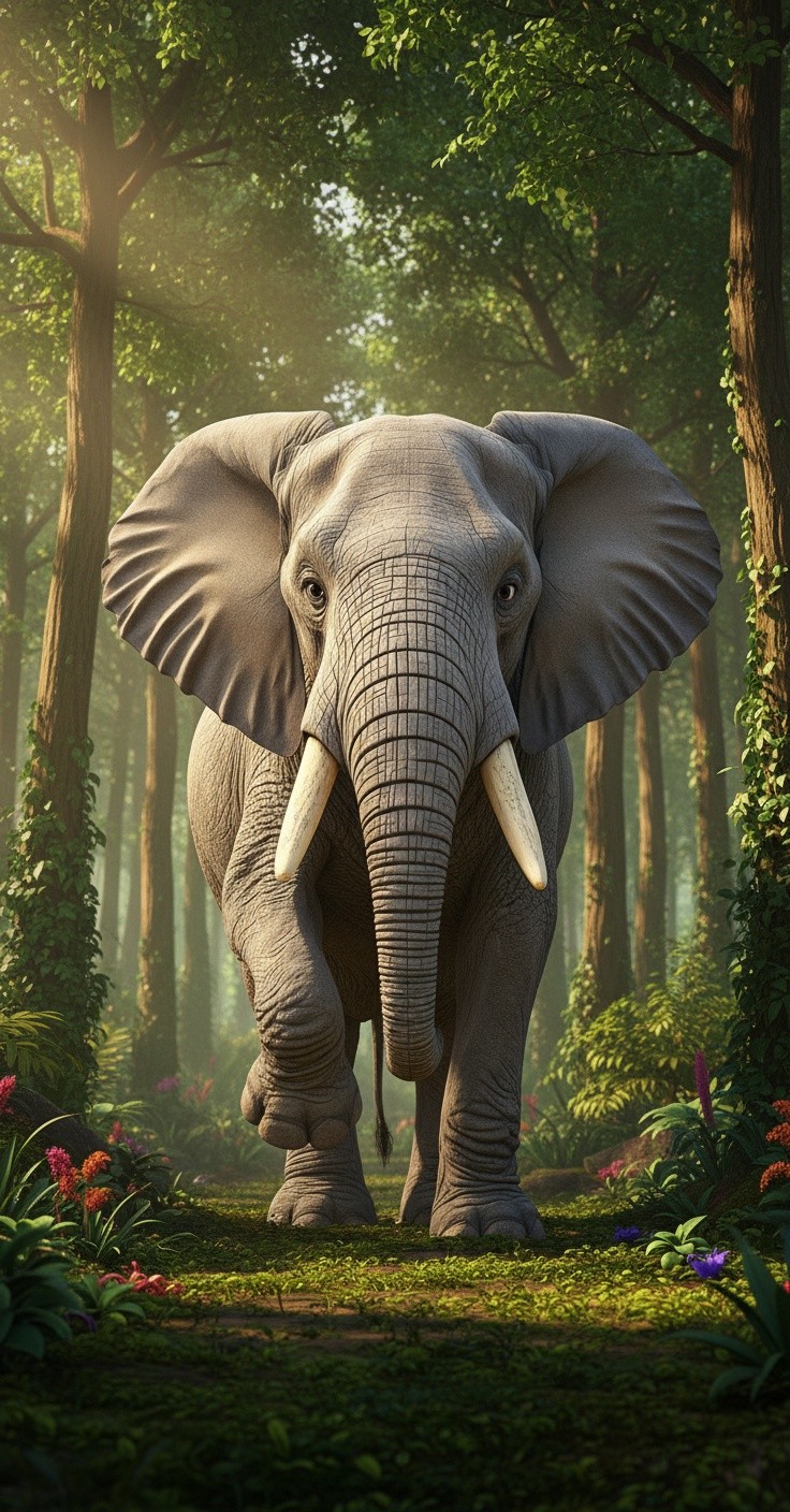 قصة الفيل والثعلب في الجيم