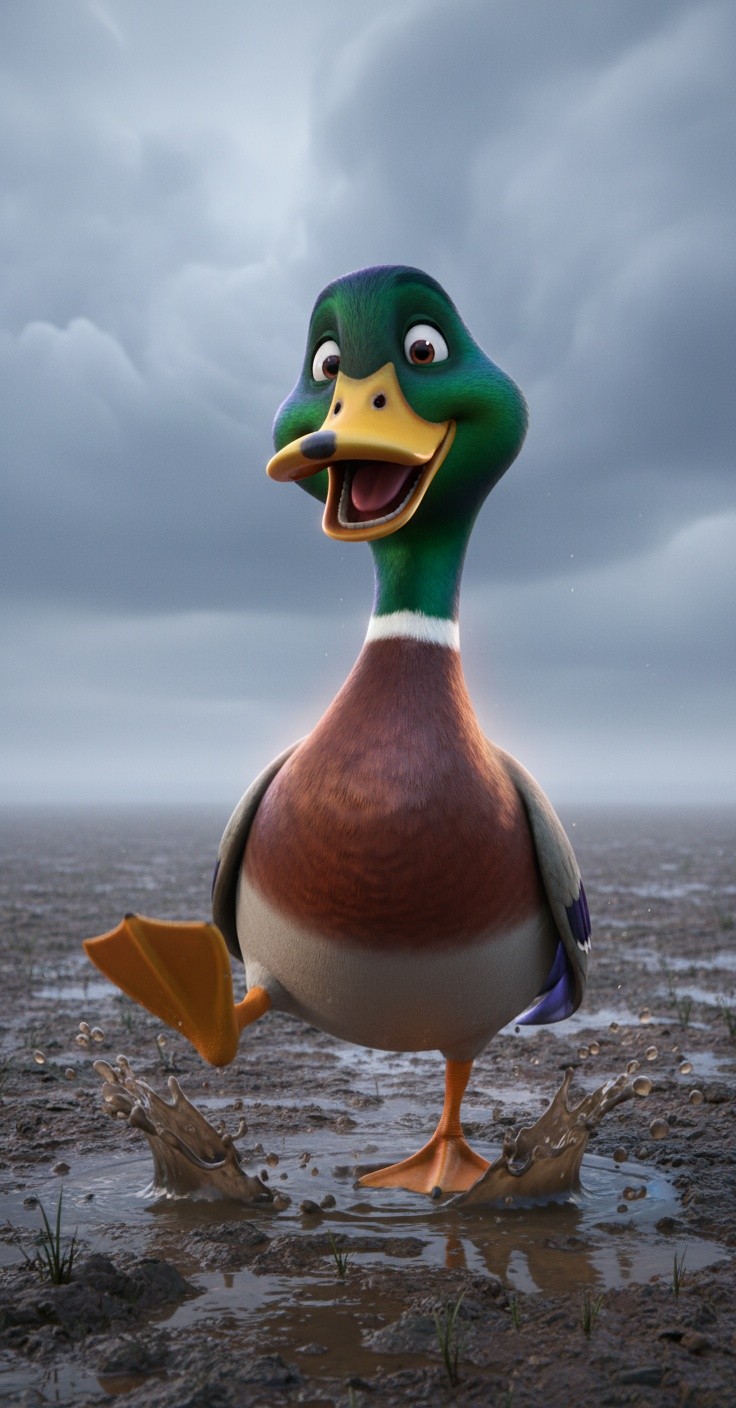 Hujan Seru: Bebek Menari di Lumpur!