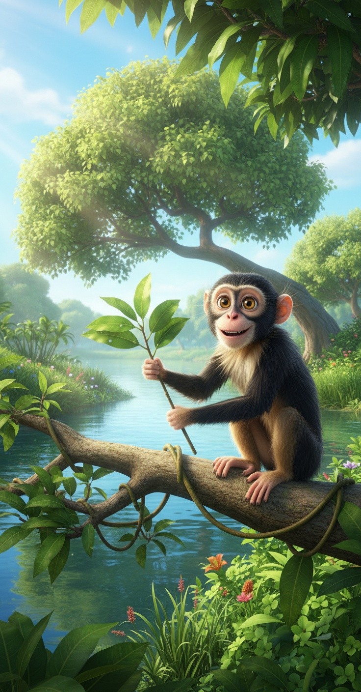 The Monkey and the Crocodile: A Heartwarming Tale