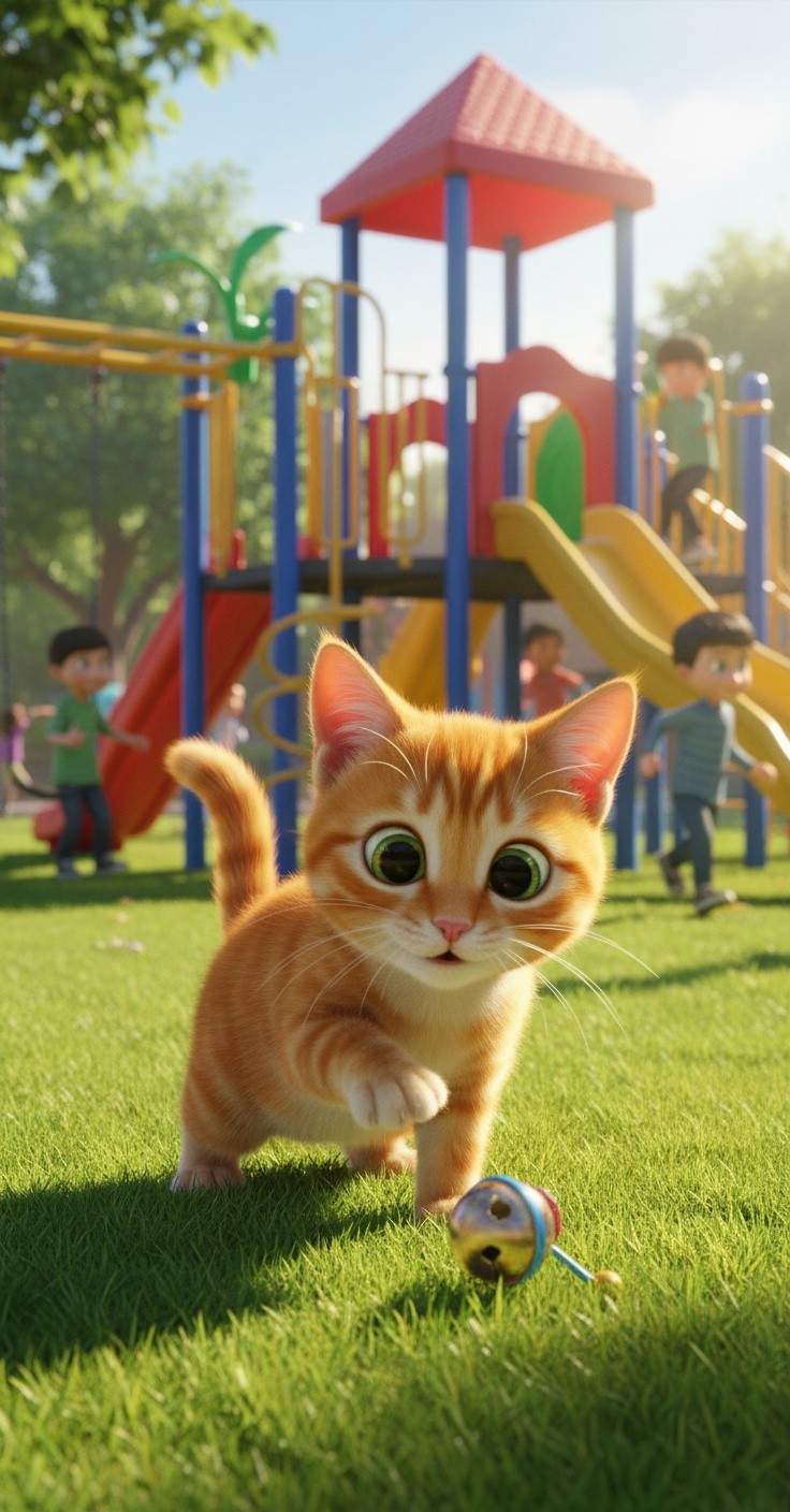 Dad Cat Stands Up to Bullies for Kitten