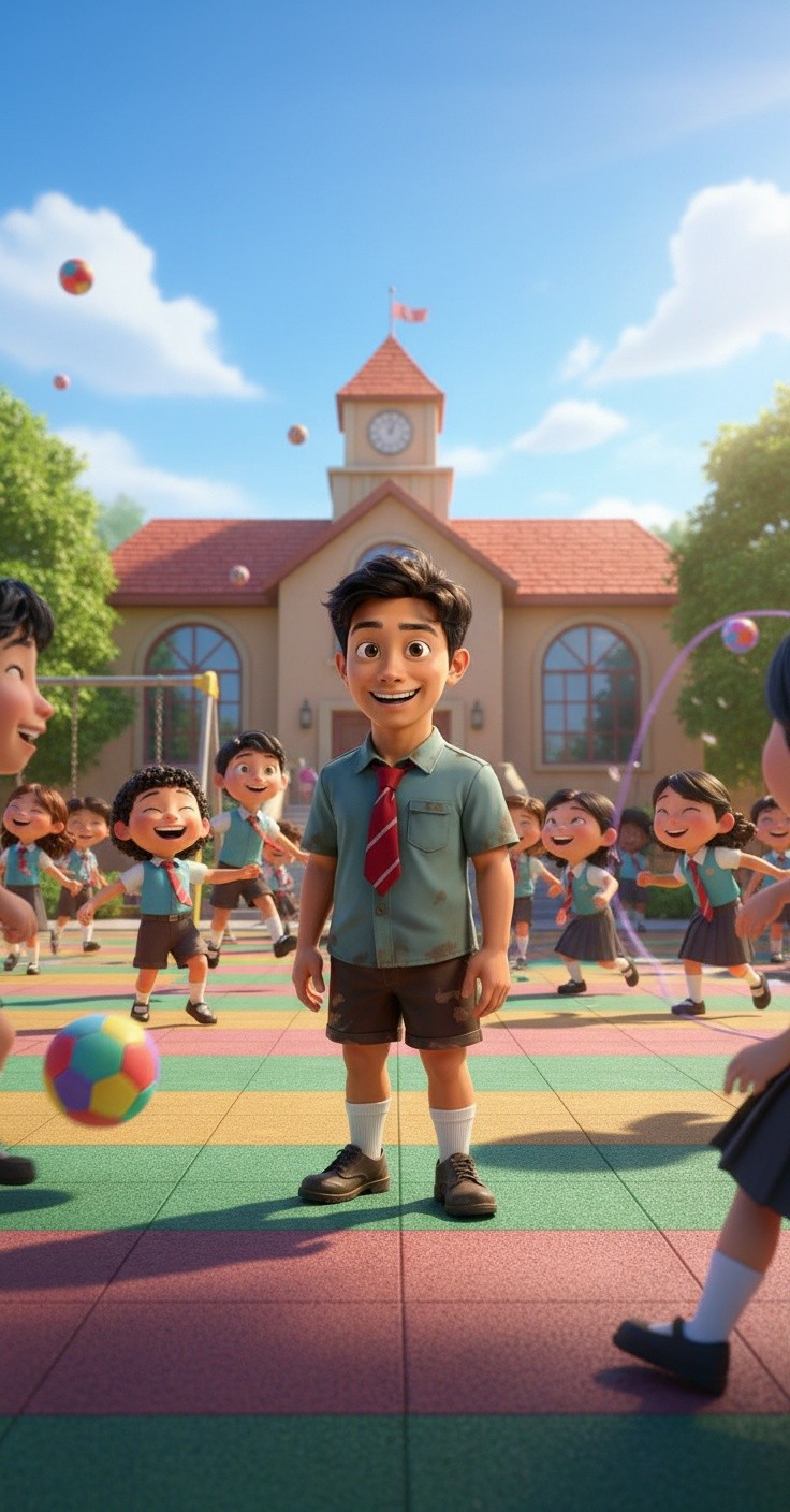 Kejadian Lucu di Halaman Sekolah!