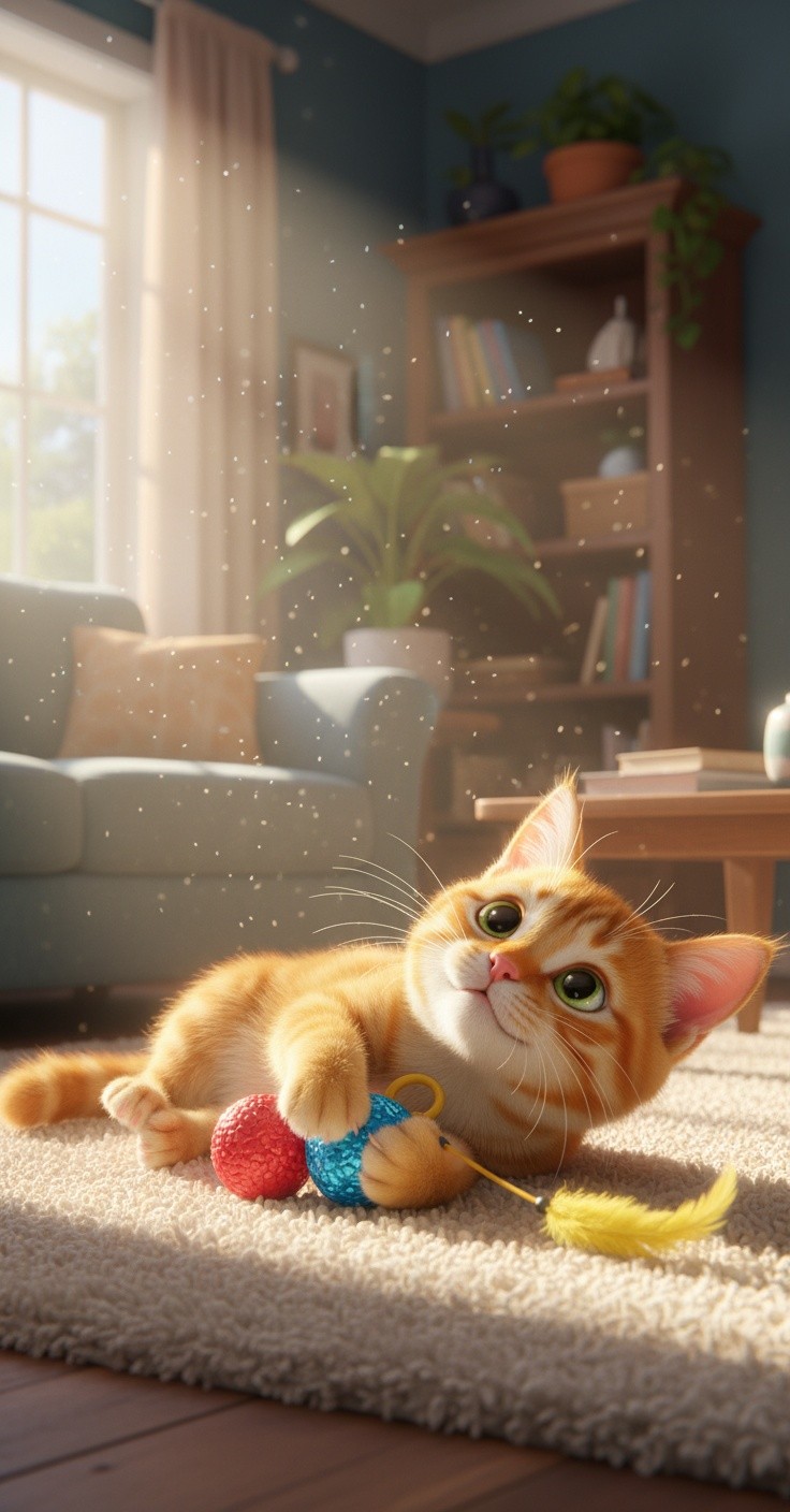 Adorable Kitten Meowing