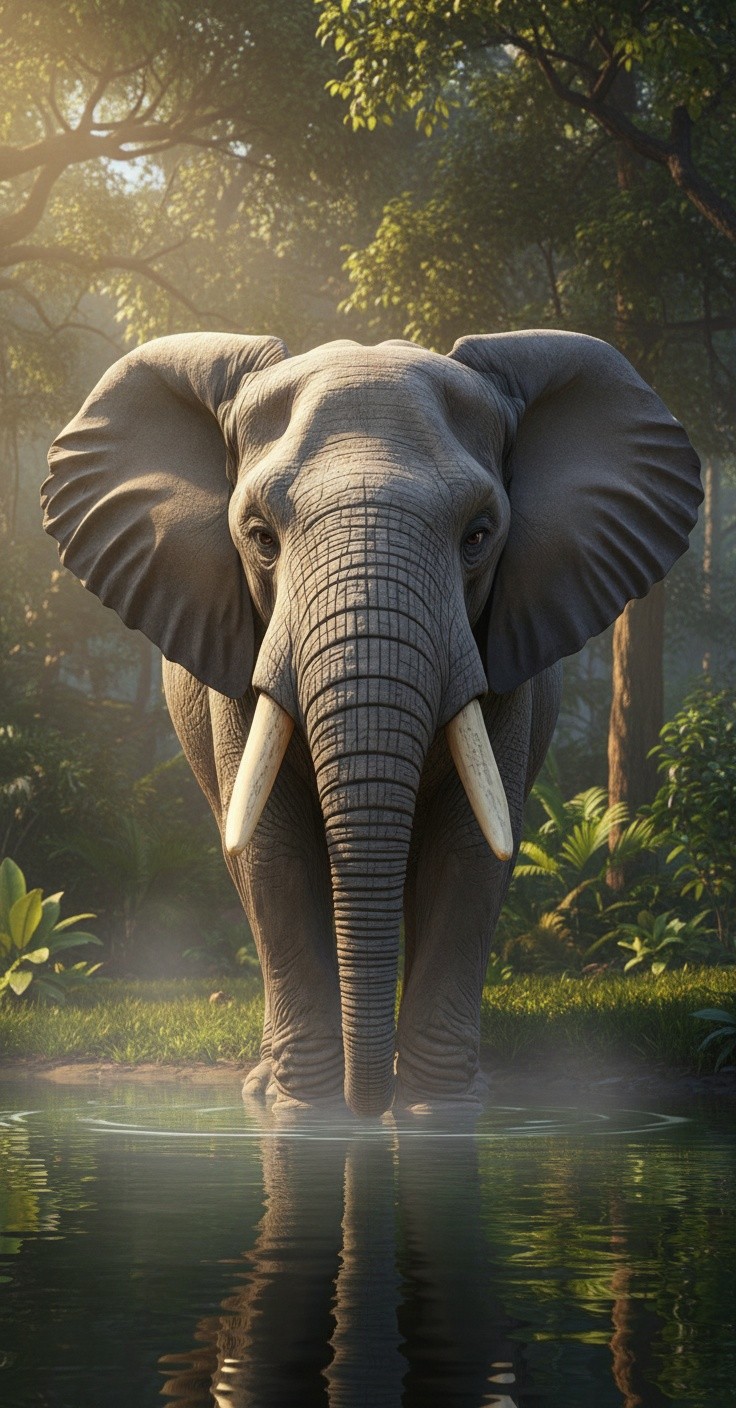 नन्हा हाथी और तितली की मस्ती