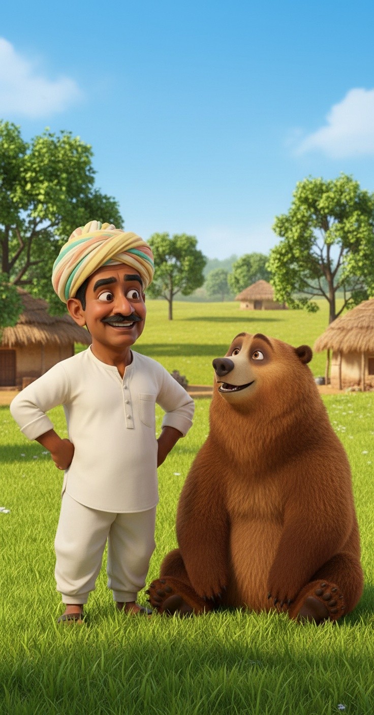 सच्ची दोस्ती की मिसाल: किसान और भालू की कहानी