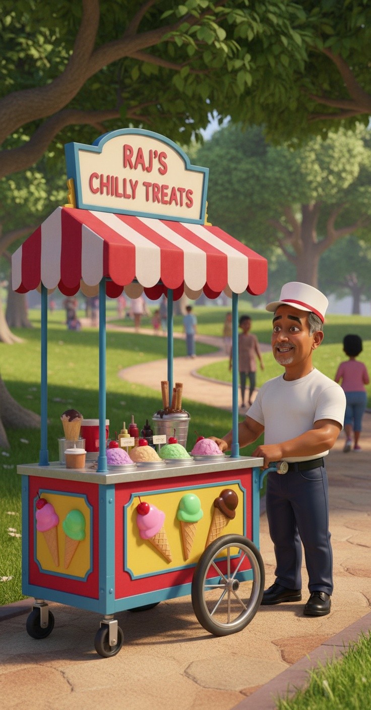 Es Krim yang Selalu Tersenyum