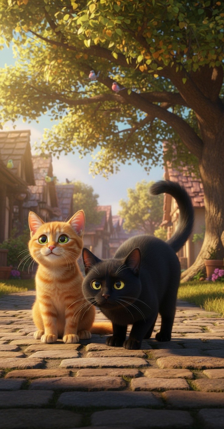 बंदर और बिल्लियाँ: केक का झगड़ा