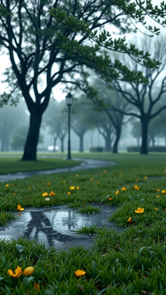 Puppy, Duck, and Squirrel Play in the Rain