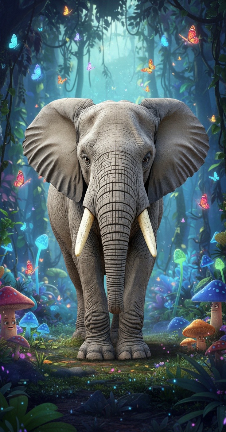Adventures of the Little Elephant in the Magical Jungle