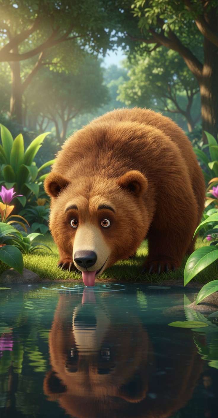 भालू का मज़ेदार खेल