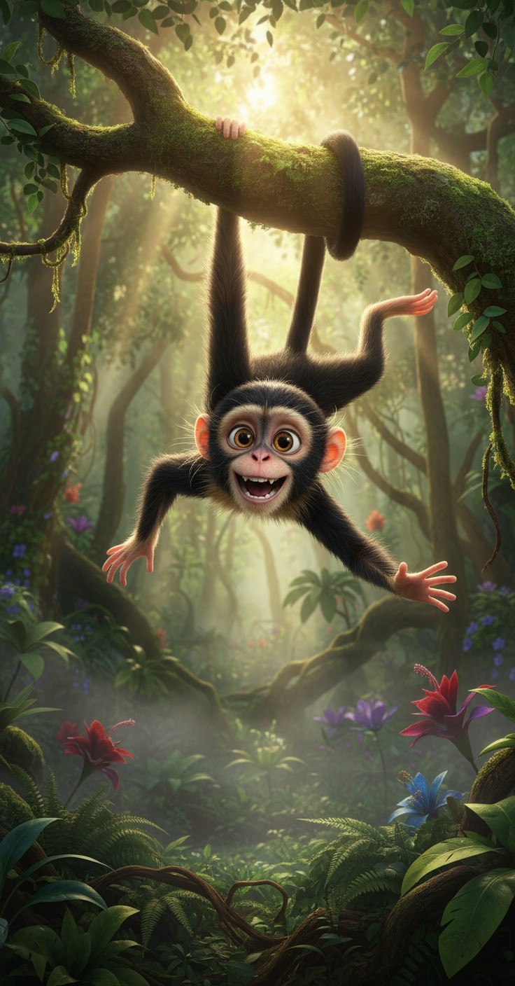 Kecerdikan vs Kekuatan: Pertarungan Kiki Sang Monyet dan Serigala