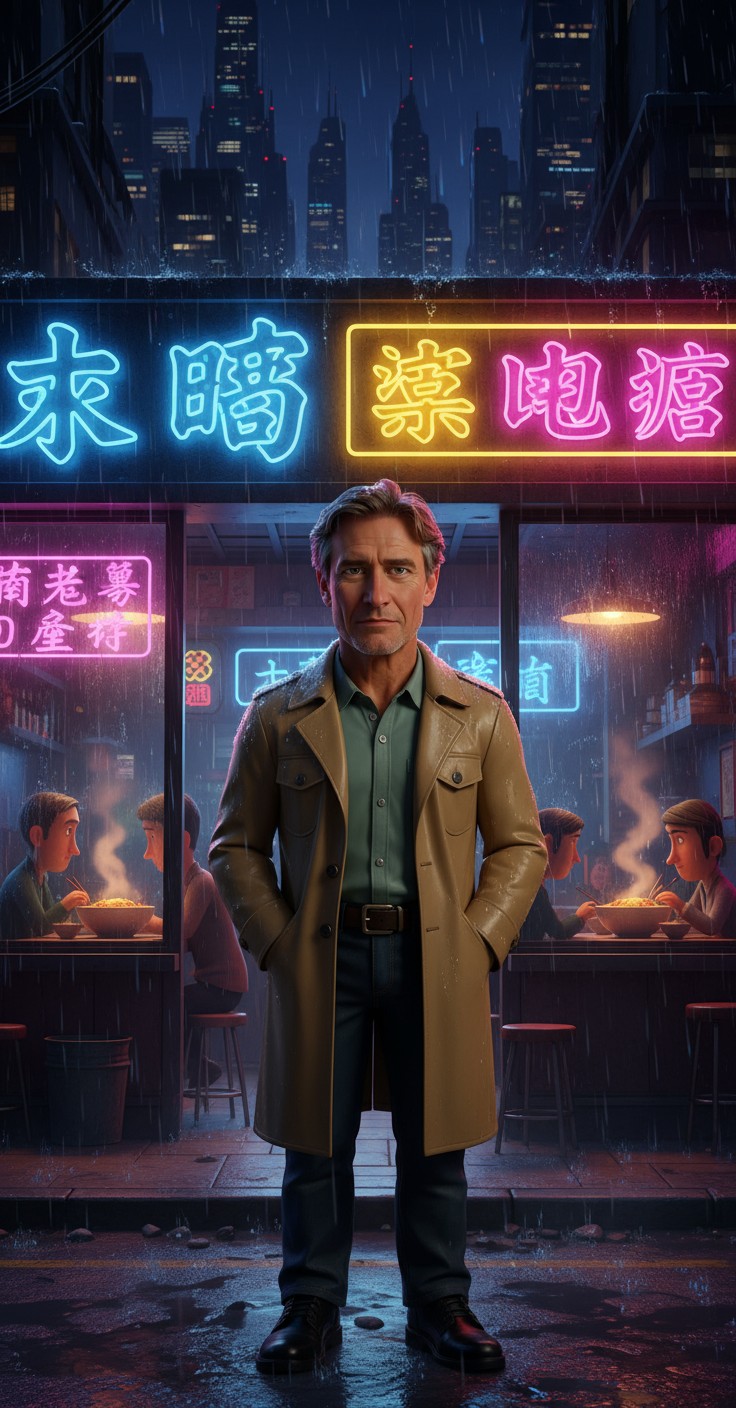 Neon Shadows: A Bladerunner Tale