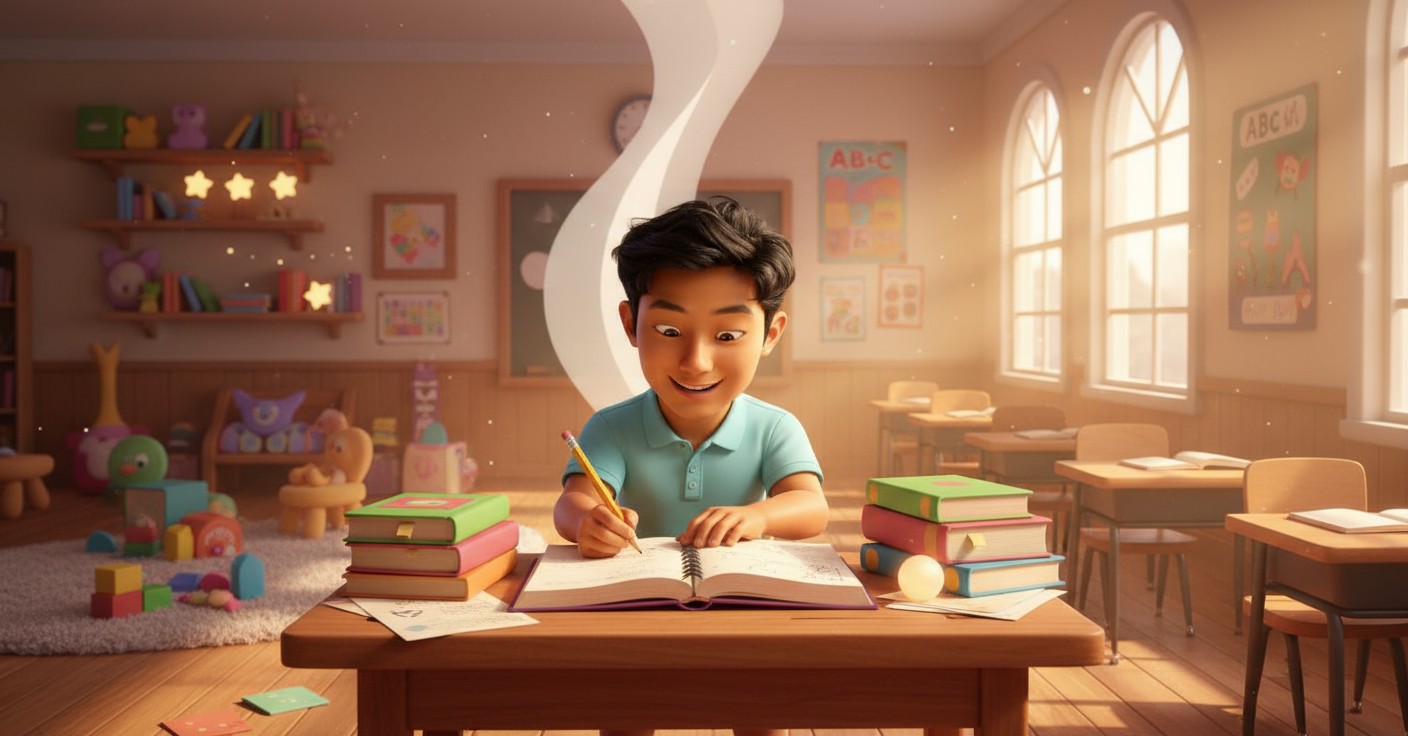 आशीष और उसकी बोर्ड परीक्षा की तैयारी