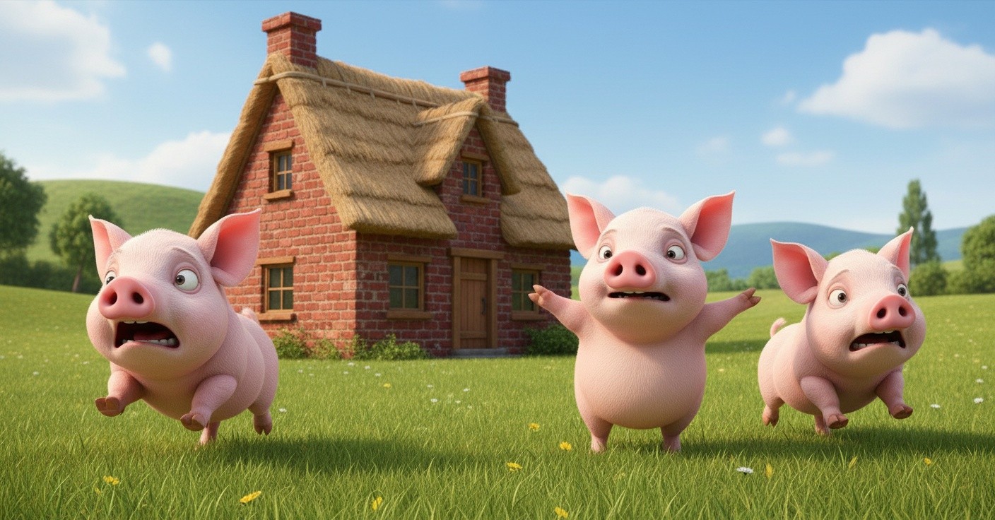 The Three Little Pigs and the Strong Brick House
