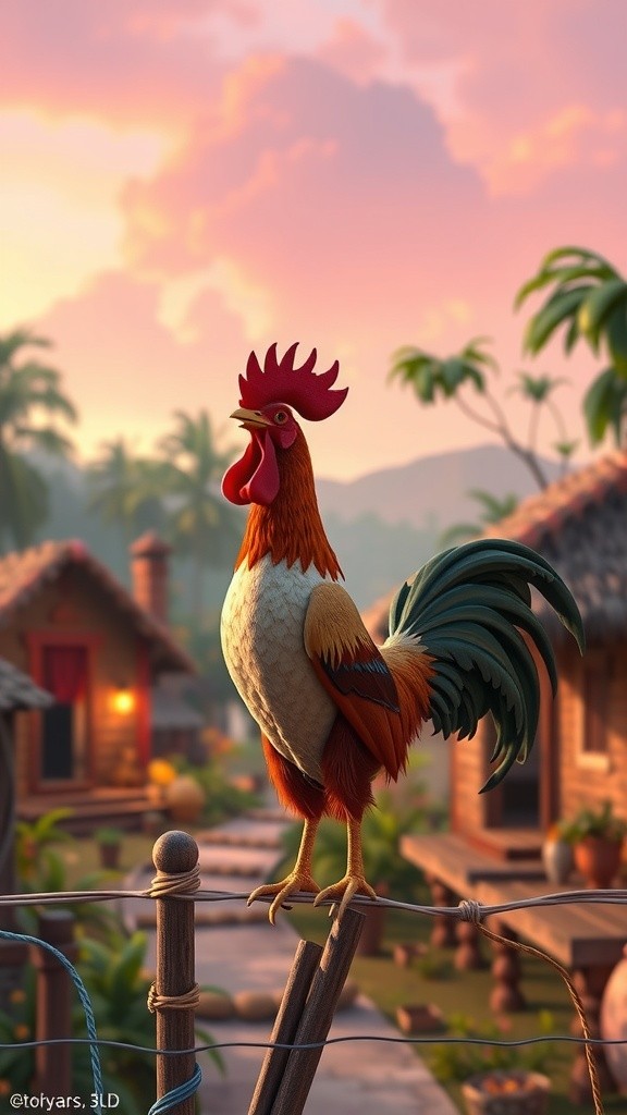 मुर्गा और अलार्म घड़ी: एक नई सुबह