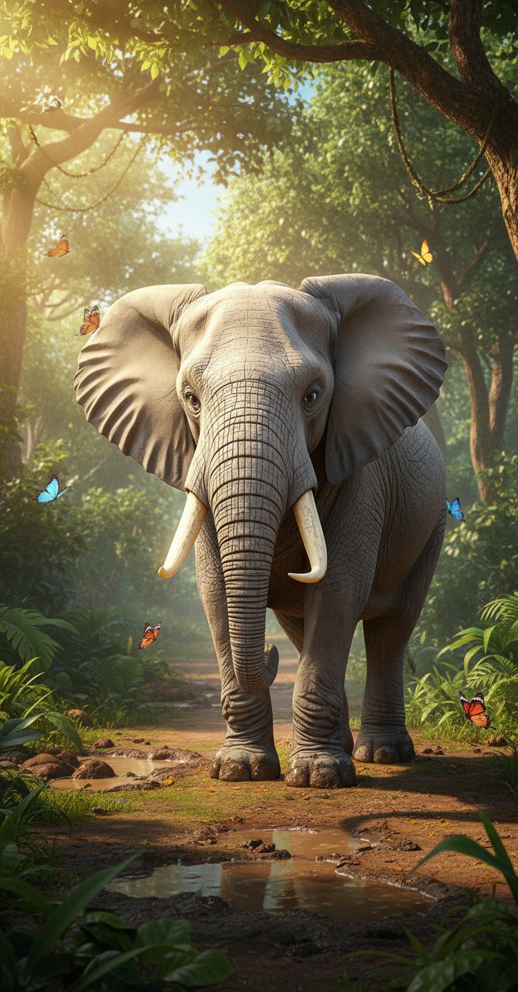 Bubu Si Gajah Kecil yang Mengalahkan Takut Air