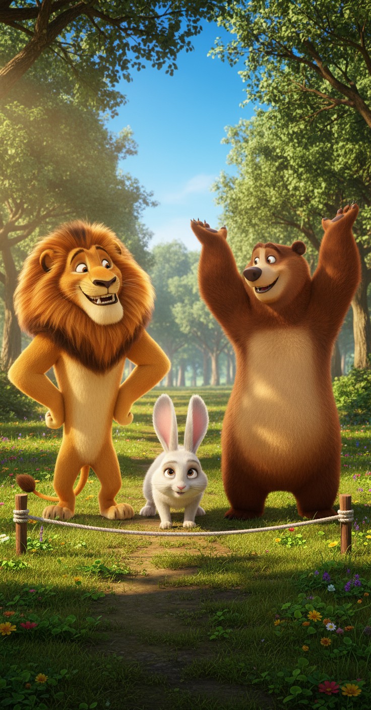 Lomba Balap Karung yang Konyol: Leo, Mimi, dan Dodo!