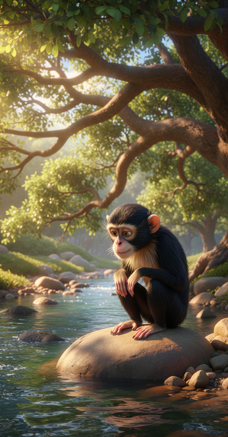 Bandar aur Magarmach ki Dosti ka Kissa