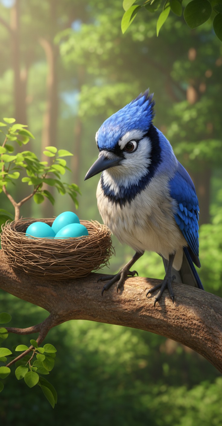 چڑیا کا اپنے بچے کی حفاظت