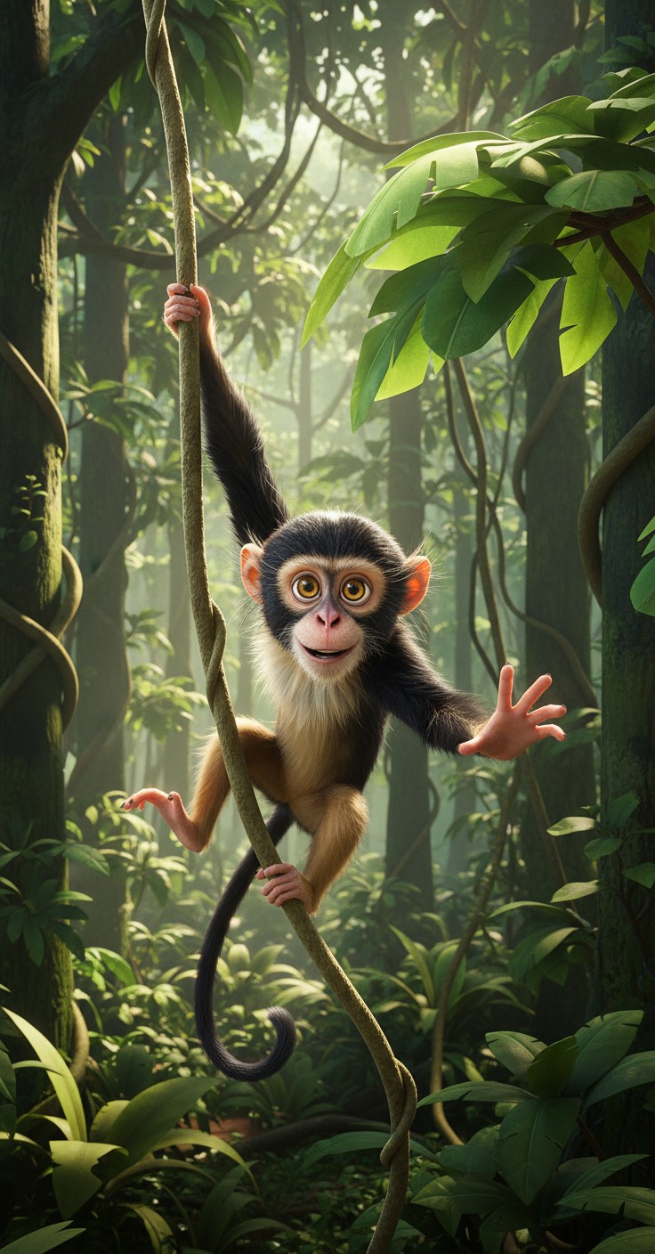 बंदर और हाथी: बुद्धि और शक्ति की कहानी