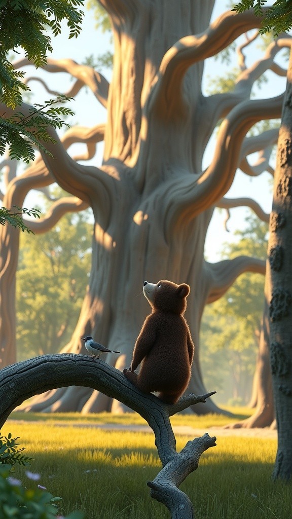 A Bear Stuck in a Tree