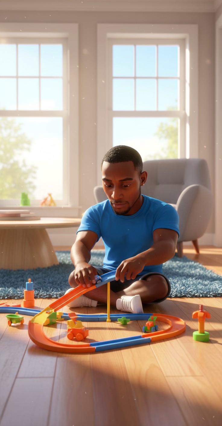 Mobil Mainan Takut Nabrak Sendok!