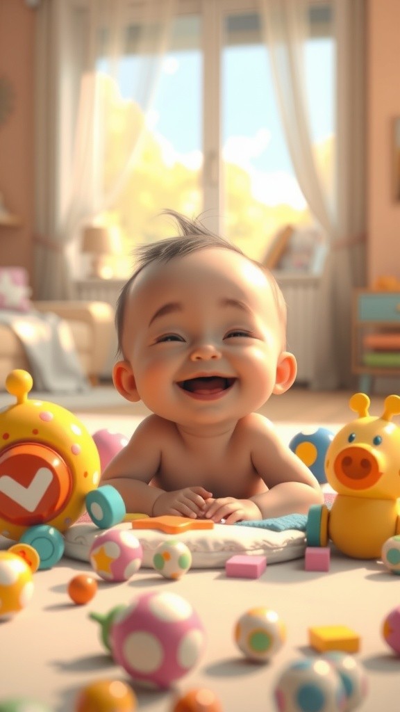 Baby and Cat Playtime