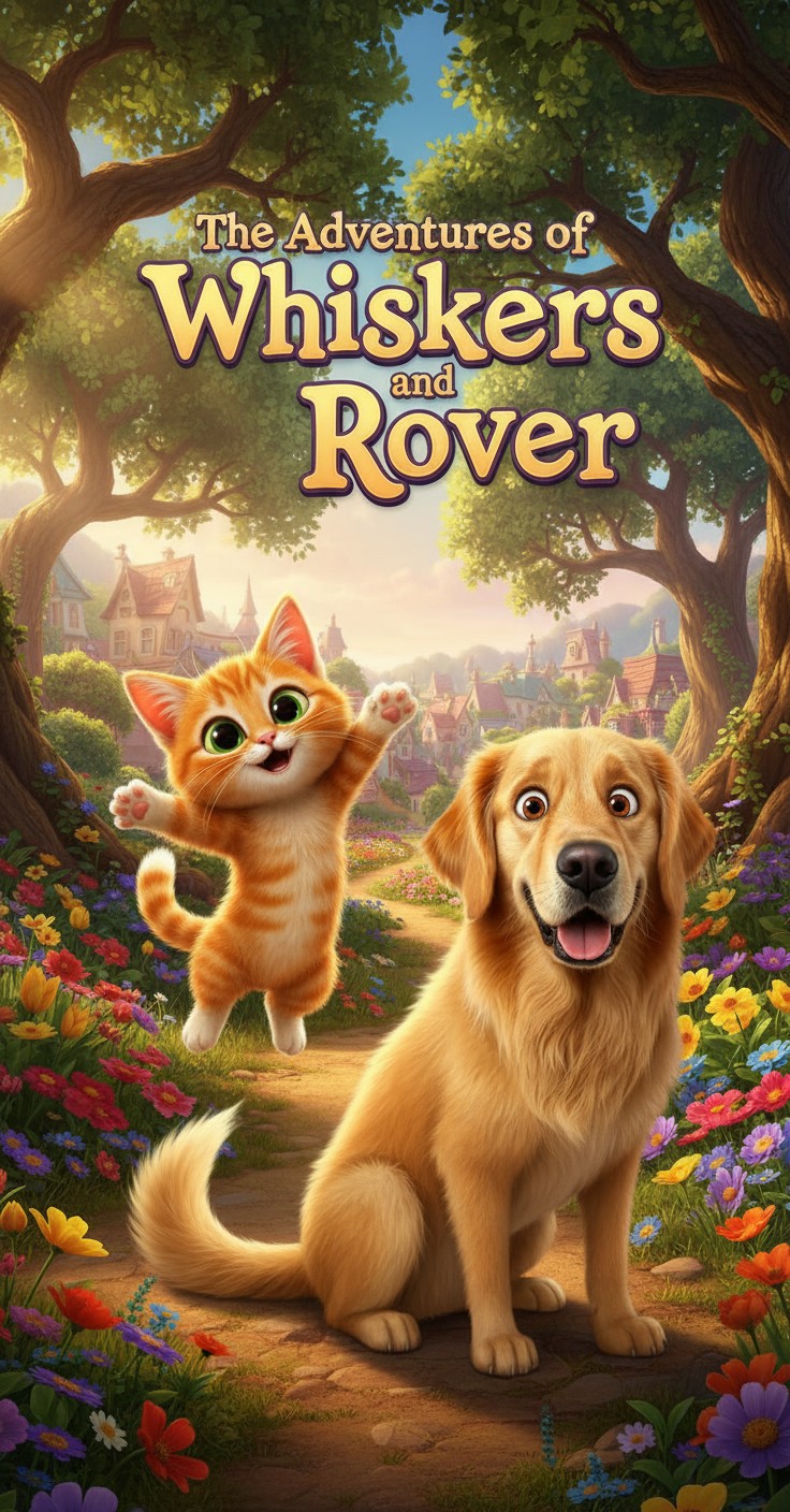 The Adventures of Whiskers and Barkley: Exploring Beyond the Garden Gate