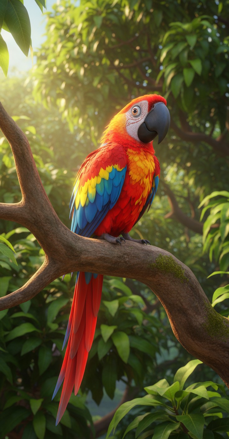 The Colorful Adventures of Polly the Parrot