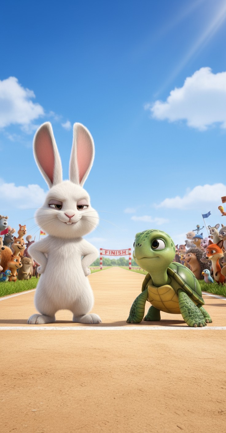 Kisah Kelinci dan Kura-kura: Pelajaran tentang Kerja Keras dan Konsistensi