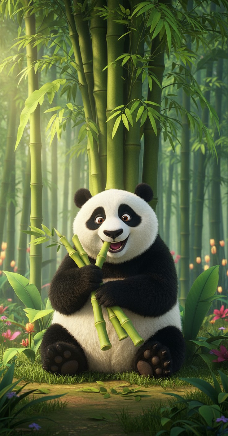 Panda Pandemonium: A Day of Giggles and Bamboo!
