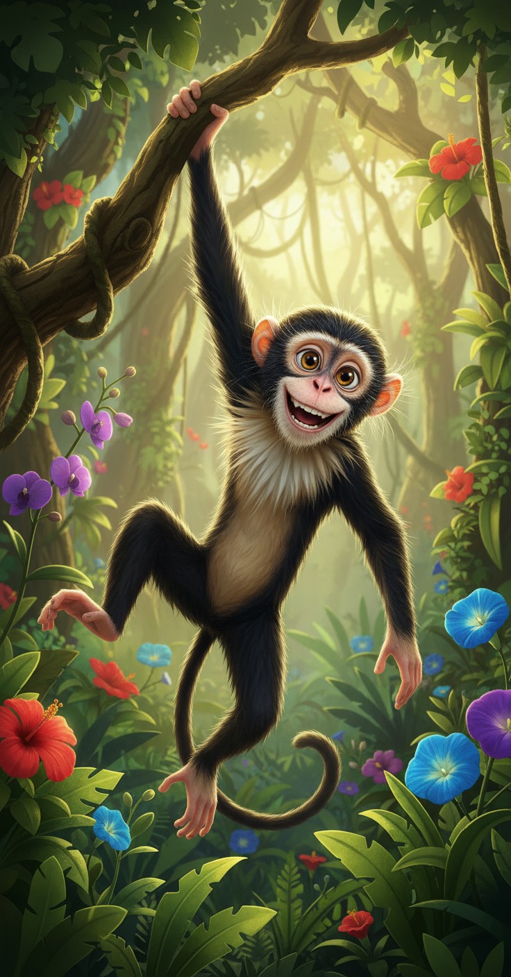 Monkey vs Banana Peel: Epic Slip!