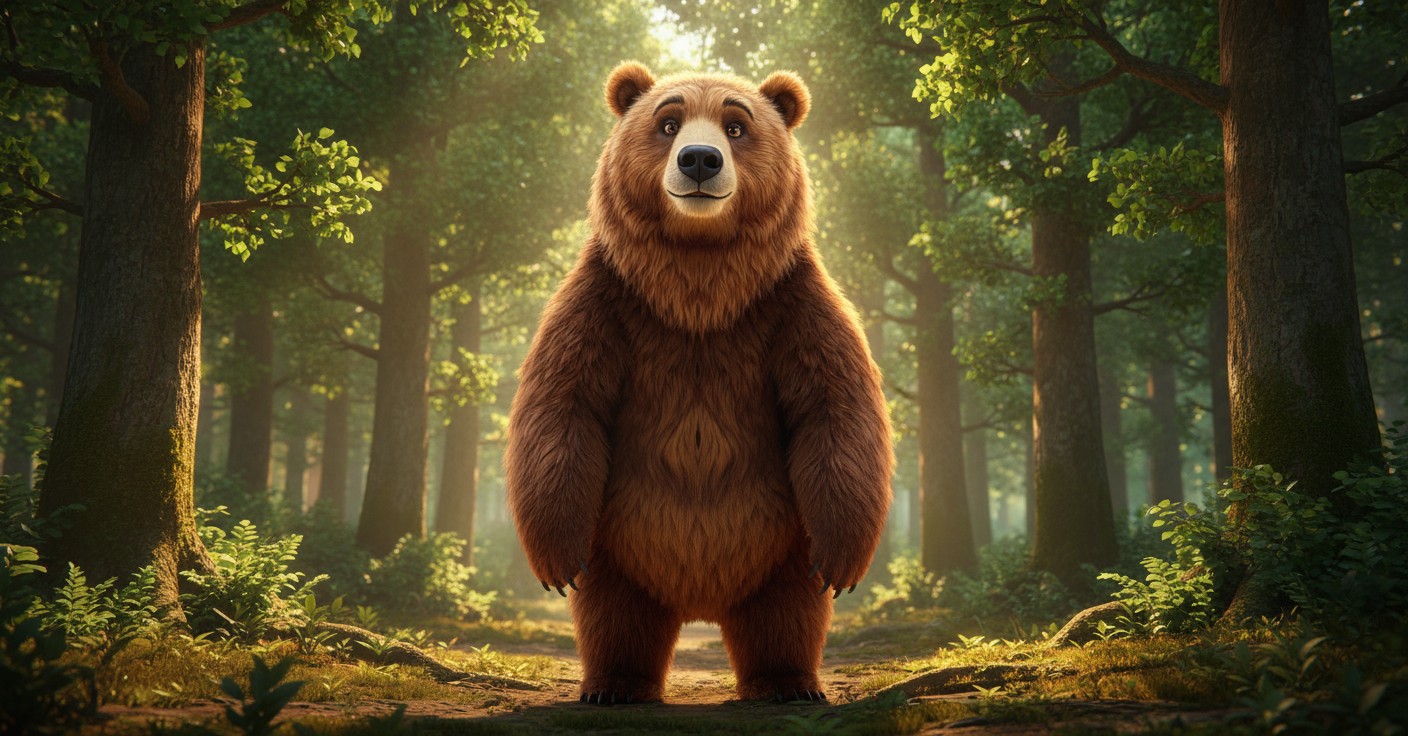 भूरे भालू और आलू की कहानी