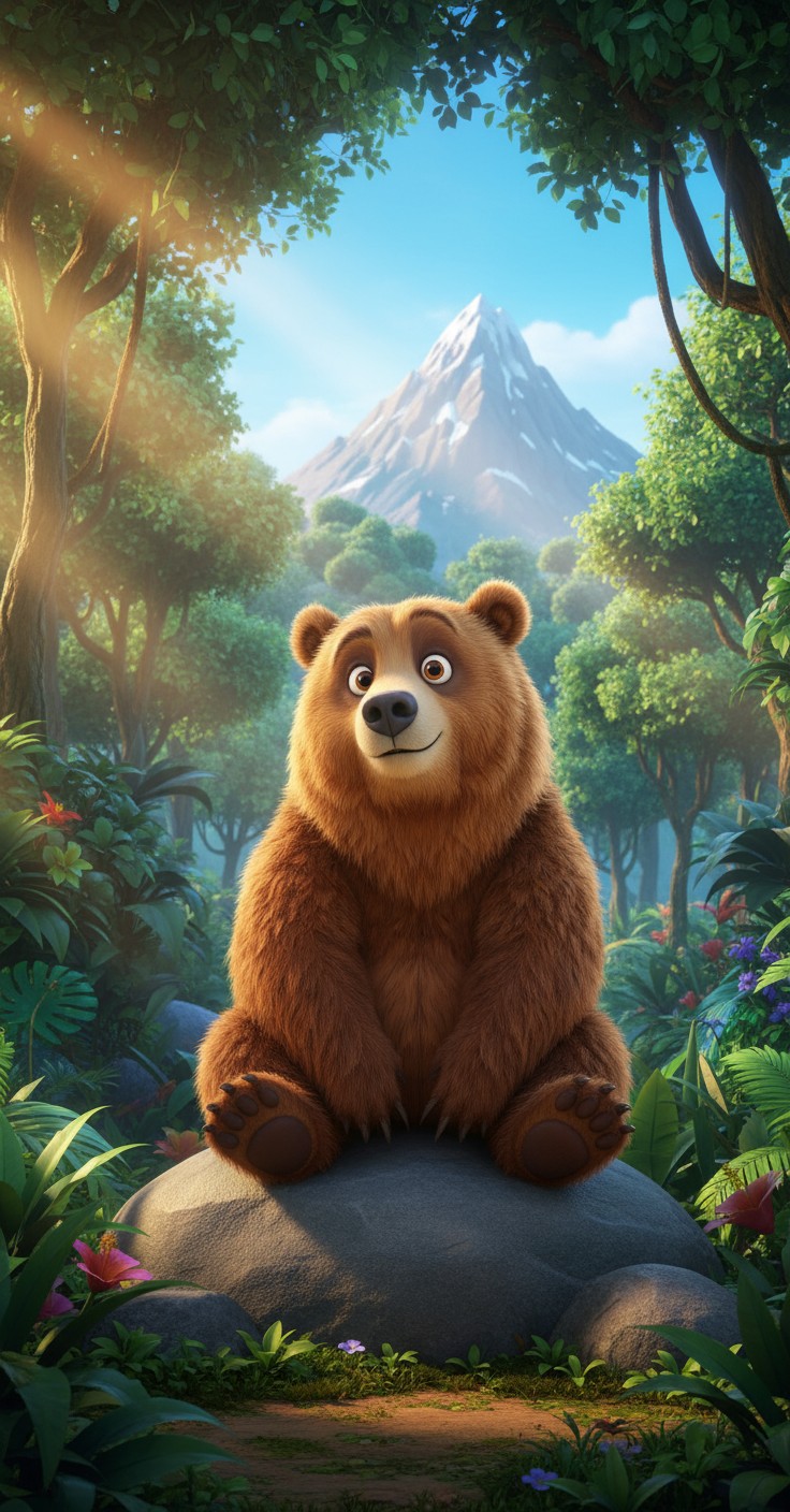 A Gorilla's Journey to the Mountain Peak