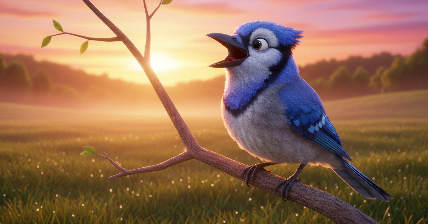 A Little Bird's Playful Risk