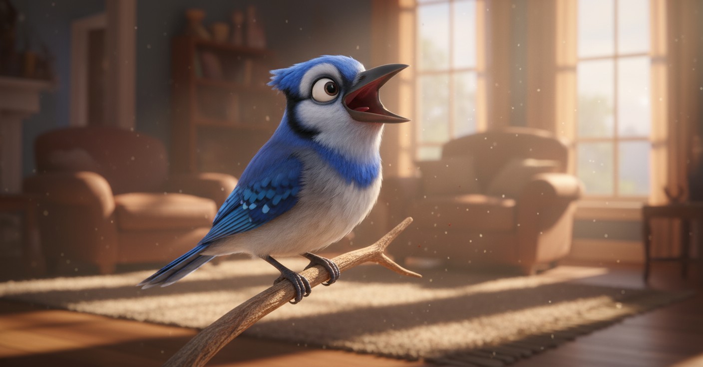 Feather Fiasco: Jerry and Tweety's Silly Adventure